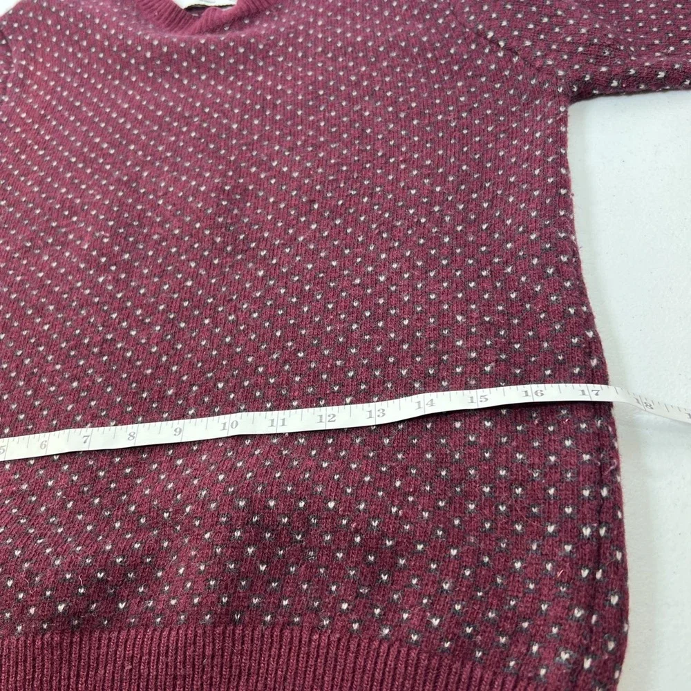 Contemporary Reflections Women's Ronny Lambswool Blend‎ Wine Sweater Size M